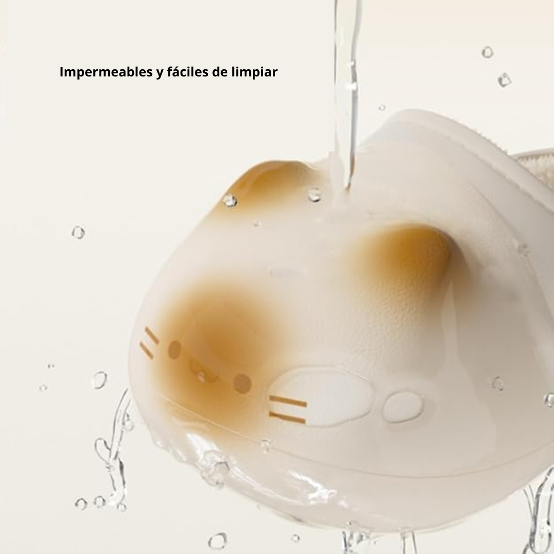 Pawdly™ Pantuflas Suaves de Gatito