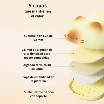 Pawdly™ Pantuflas Suaves de Gatito